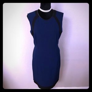 Dark Blue w/Black Accents Boss Lady Dress 12